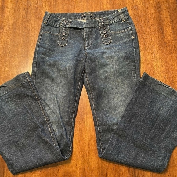 Banana Republic Women Sz 2 Stretch Boot Cut Jeans - Picture 1 of 7